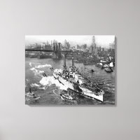 USS Arizona wrapped canvas poster 19"x25"