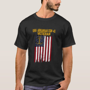 USS Arkansas CGN 41 Cruiser Veterans Day Father s T-Shirt