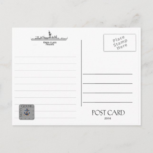 USS BOWEN  DE-1079 /FF-1079 FRIGATE       POSTCARD (Back)