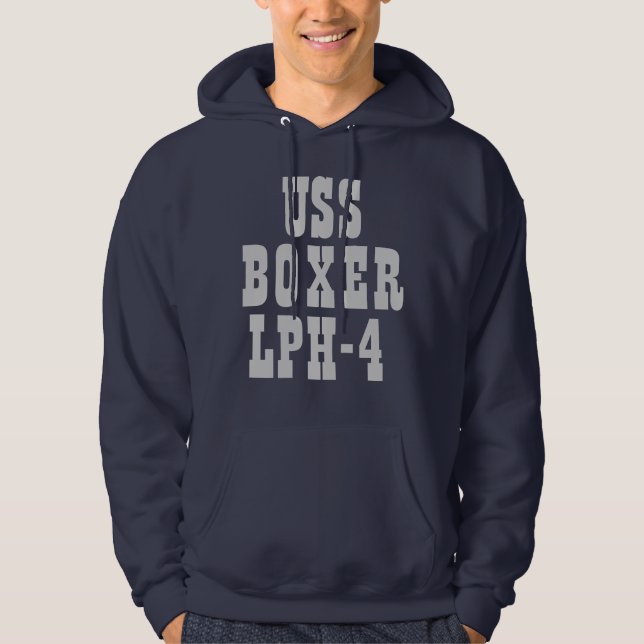 USS BOXER (LPH-4) HOODIE (Front)
