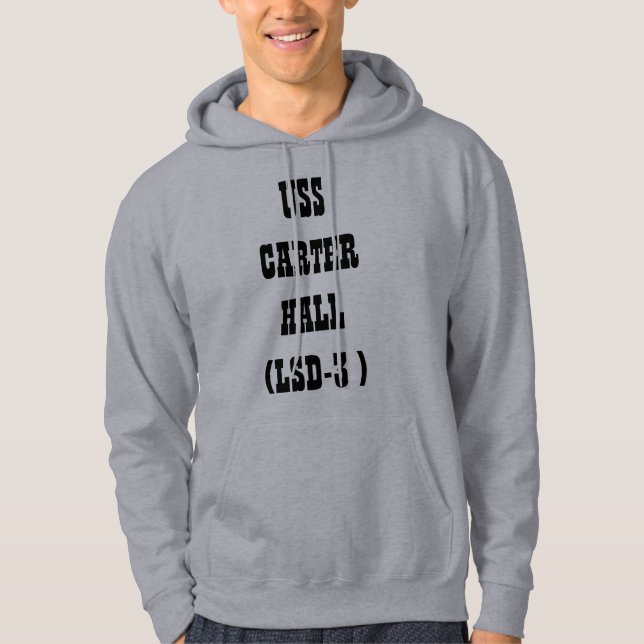 USS CARTER HALL (LSD-3 ) HOODIE (Front)