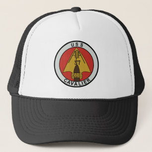 USS CAVALIER APA 37 ATTACK TRANSPORT SHIP MILITAR TRUCKER HAT