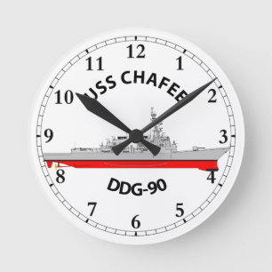 USS CHAFEE - DDG-90 - ARLEIGH BURKE ROUND CLOCK