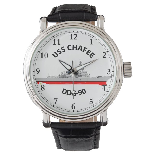 USS CHAFEE - DDG-90 - ARLEIGH BURKE  WATCH (Front)