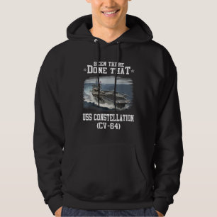 USS Constellation CV-64 Aircaft Carrier Veteran Fa Hoodie