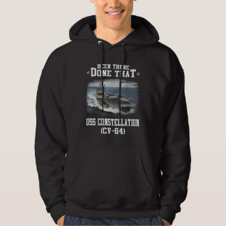 USS Constellation CV-64 Aircaft Carrier Veteran Fa Hoodie