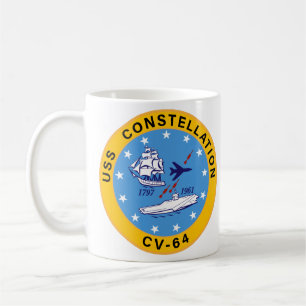 USS Constellation CV-64 Aircraft Carrier Insignia Coffee Mug
