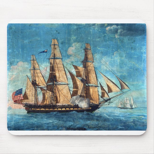 USS Constitution 1804 Old Ironsides Mouse Mat (Front)