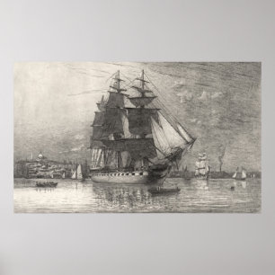 USS Constitution 1911 Poster