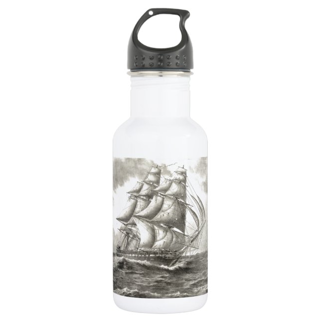 USS Constitution 532 Ml Water Bottle (Front)