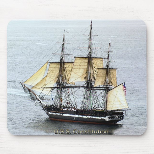 USS Constitution at Full Mask Mouse Mat (Front)