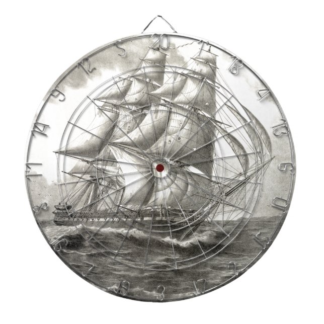 USS Constitution Dartboard (Front)