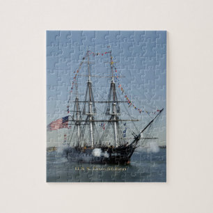 USS Constitution Firing Cannons Jigsaw Puzzle