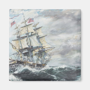 USS Constitution heads for HM Frigate Guerriere Magnet