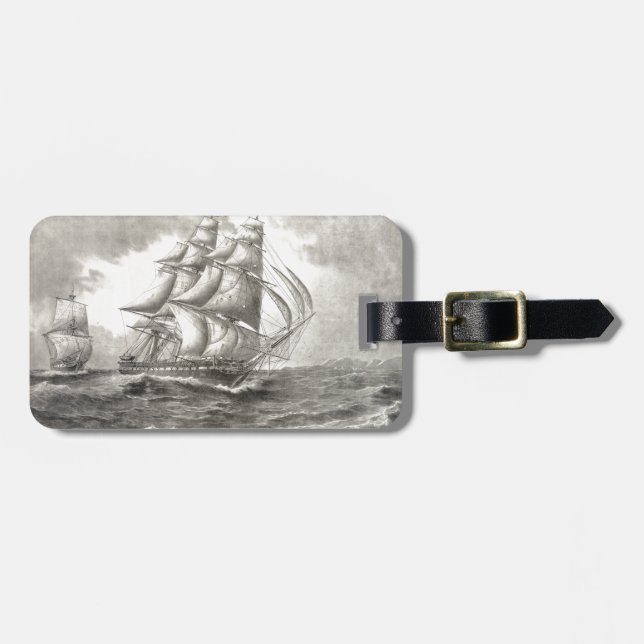 USS Constitution Luggage Tag (Front Horizontal)
