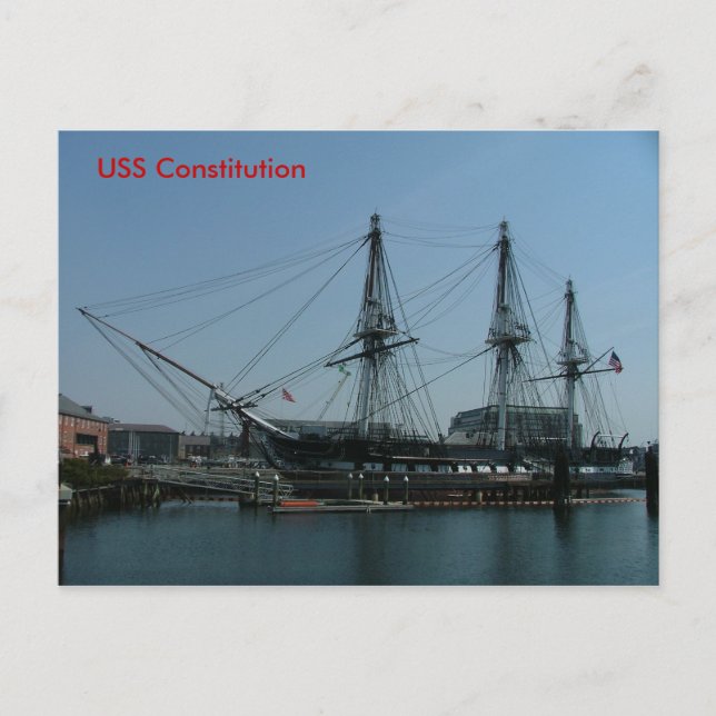 USS Constitution Postcard (Front)