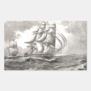 USS Constitution Rectangular Sticker