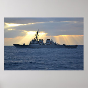 USS Curtis Wilbur (DDG 54) Poster