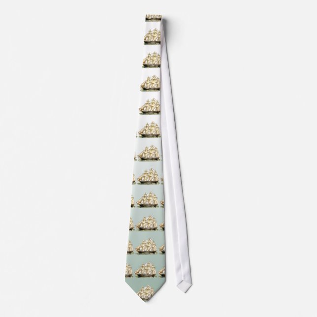 USS Dad Vintage Tall Ship Tie (Front)