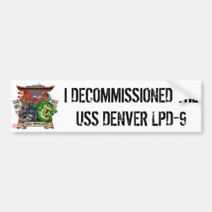USS Denver LPD-9 Decommissioning Sticker