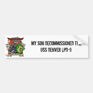 USS Denver LPD-9 Decommissioning Sticker (SON)