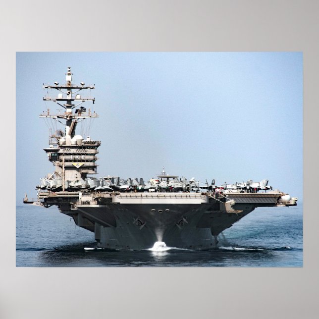 USS Dwight D. Eisenhower (CVN 69) Poster (Front)