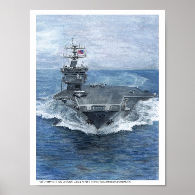 USS ENTERPRISE Art Print (Front)