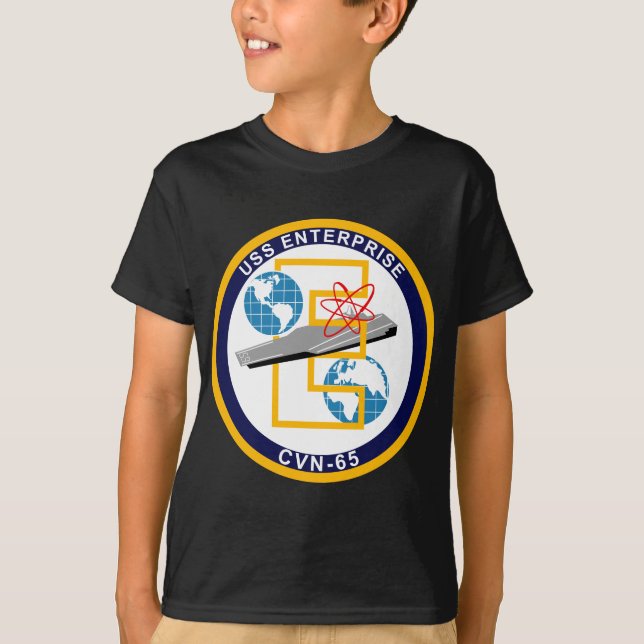 USS Enterprise - CVN 65 - "The Big E" T-Shirt (Front)
