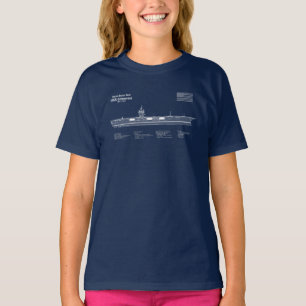 USS Enterprise - Ship Blueprint Plans ABD T-Shirt