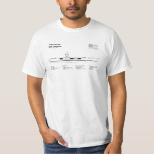 USS Enterprise - Ship Blueprint Plans SD T-Shirt