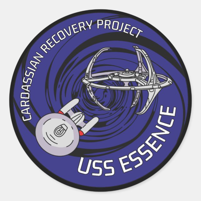 USS Essence Patch Classic Round Sticker (Front)