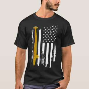 USS Florida SSGN728 Submarine American Flag  T-Shirt