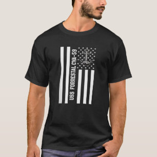 USS Forrestal CVA 59 Aircraft Carrier Veteran Fath T-Shirt