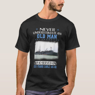 USS Frank Cable AS 40 Veterans Day Father Day Gift T-Shirt