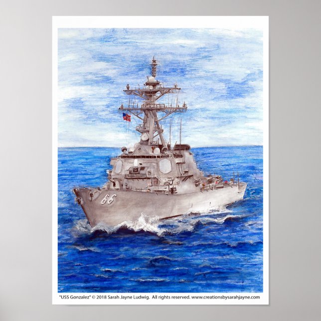 USS Gonzalez Poster (Front)