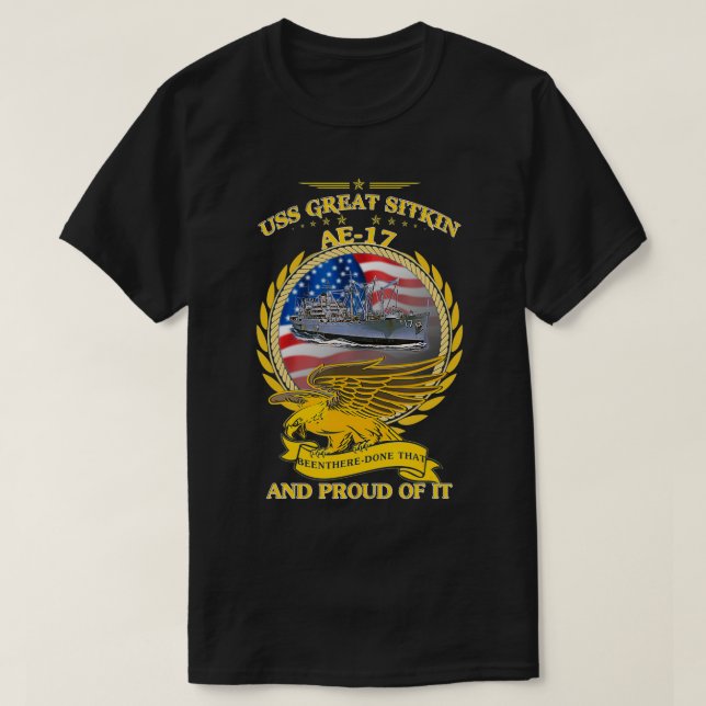 USS Great Sitkin (AE17)  T-Shirt (Design Front)