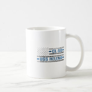Uss Helena World War Cruiser Cl-50 Us Army Coffee Mug