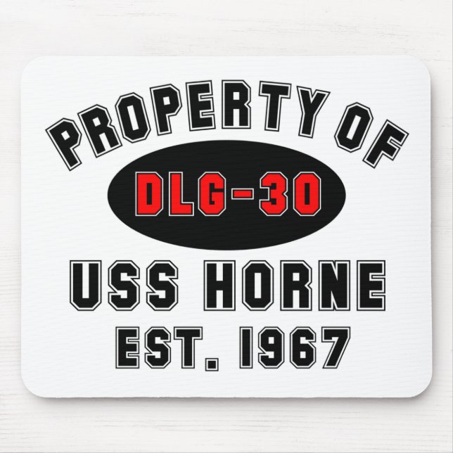 USS Horne DLG-30 Mouse Mat (Front)