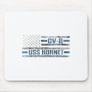Uss Hornet Wwii Aircraft Carrier Cv-8 Us Army Mouse Mat