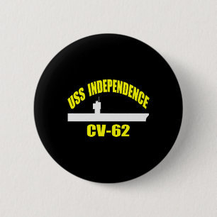 Uss Independence Cv-62 Aircraft Carrier Fathers Da 6 Cm Round Badge