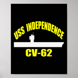 Uss Independence Cv-62 Aircraft Carrier Fathers Da Poster