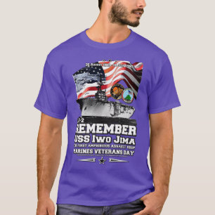 USS Iwo Jima LHD7 amphibious assault ship veterans T-Shirt