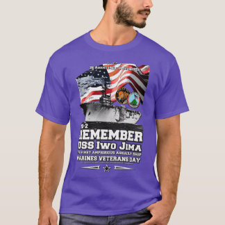 USS Iwo Jima LHD7 amphibious assault ship veterans T-Shirt