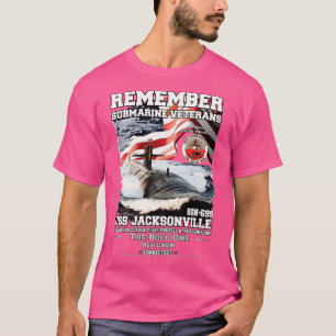 USS Jacksonville SSN699 Submarine Veterans T-Shirt