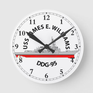 USS JAMES E. WILLIAMS - ARLEIGH BURKE  ROUND CLOCK