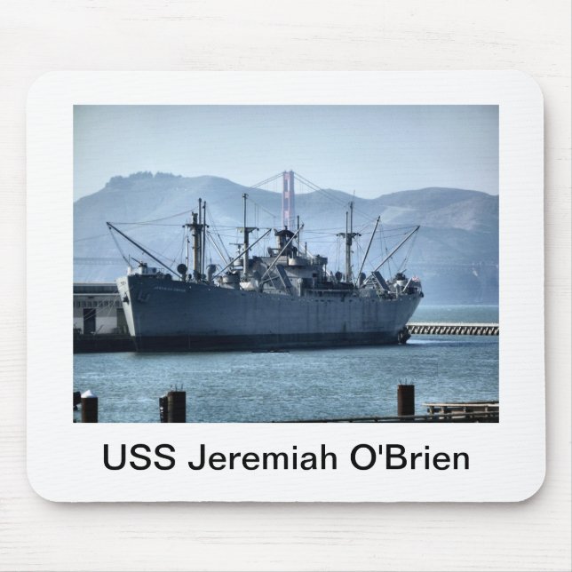 USS Jeremiah O'Brien Mouse Mat (Front)