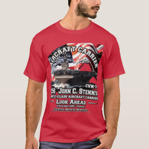 USS John C Stennis CVN74 Aircraft carrier navy vet T-Shirt