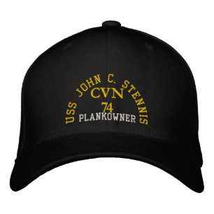 USS JOHN C. STENNIS, CVN 74, EMBROIDERED HAT