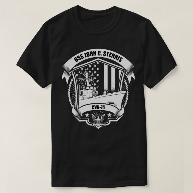 USS John C T-Shirt (Design Front)