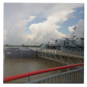 USS KIDD Ceramic Tile